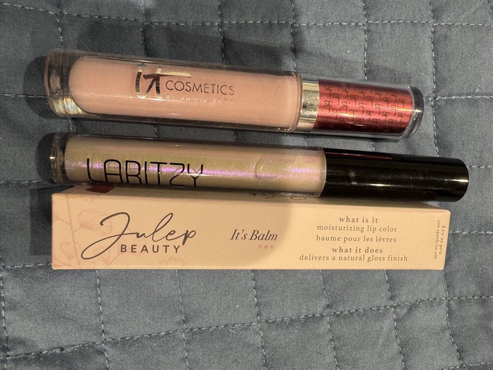 New Lip Balm Gloss Lot of Julep it Cosmetics Laritzy Pinks & Shimmer